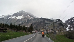 Crossing the Alps in April - Dea's first mountain pass