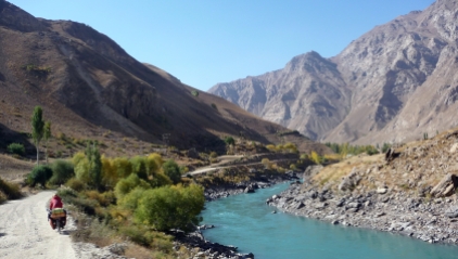 October colours along the Panj River, Tajikistan