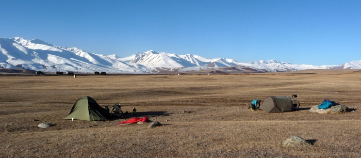 "Isn't this what we all dreamt of back home?", Kyrgyz camp site